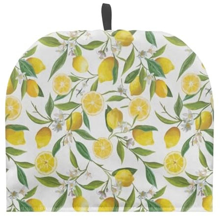 NETILGEN Teapot Cozy Large Tea Cosy Insulation Keep Tea Warm Creative Tea Pot Cozies Teapot Dust Cover Perfect for a Traditional English High Tea Experience, Lemon Flower Leaf