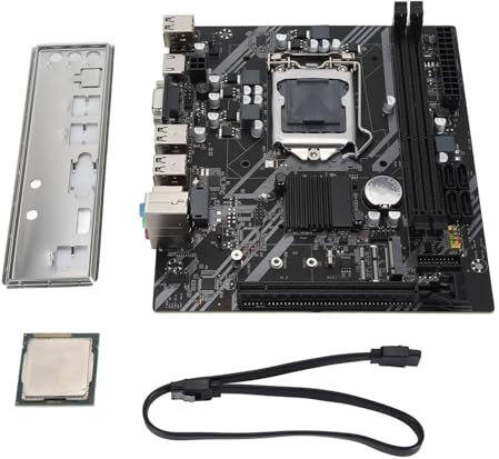 Scheda Madre H61S Gaming Mini ITX, Schede Madri per Computer LGA1155 DDR3 M.2, Supporto PCIe X16 SATA2.0 USB2.0 2 USB3.0 M.2, Scheda di Rete Gigabit