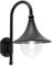 Qazqa - Klassisch I Antik Smarte Außen Wandleuchte schwarz IP44 inkl. Wifi A60 - Daphne Dimmer I Dimmbar I Außenbeleuchtung - Aluminium Rund - LED geeignet E27