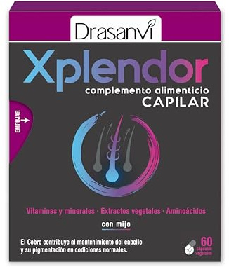 Xplendor Capilar Drasanvi con Vitaminas y Minerales 60 Caps Sin Gluten
