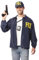 FYASA Disfraz de set FBI para hombre talla ML