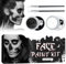 Maquillaje Blanco y Negr,Pintura Facial y Corporal,Pintura Cara Halloween Makeup,Kit de Pintura Facial Profesional para Halloween Carnaval Vampiro Payaso Cosplay