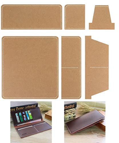 Brieftaschen-Schablonen-Set: transparente Acryl-Schablonen für Lederwaren