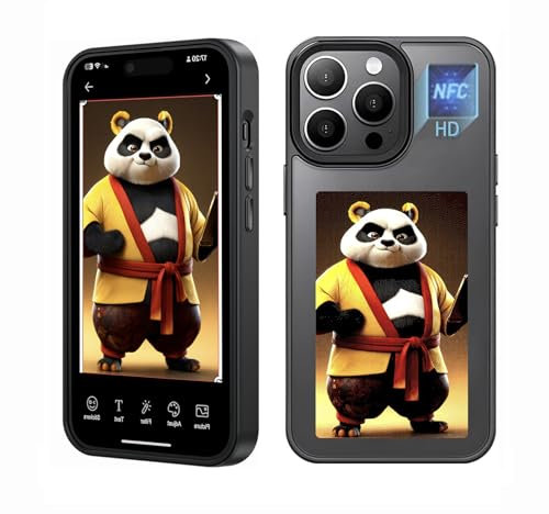 Ink Screen Handyhülle(HD-Upgrade),3,94 Zoll Personalisierte Hülle für iPhone 13/14,Benutzerdefinierte Bilder auf dem E-Ink Handyhülle anzeigen,AI Phone Case,NFC Hülle