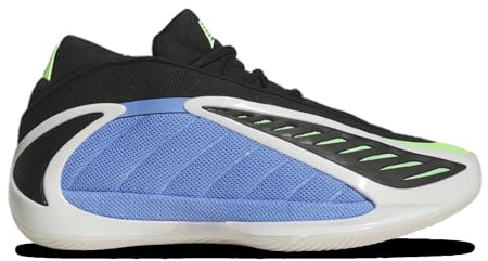adidas Men's Anthony Edwards 1 Low Top Basketball Shoes Blue Fusion/Zero Metallic/Lime Burst 10.5 Medium