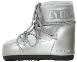 Moon Boot Stivali da Neve Icon Low Glance Argento da Donna 36/38