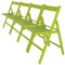 WELL HOME MOBILIARIO & DECORACIÓN - Pack 4 Sillas BAS en madera de haya, acabado verde