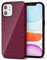 Svanove Cheetah Print Phone Case for iPhone 11 Case Girly Trendy Leopard Pattern, Retro Cool Animal Print, Luxury Cute Case for Women, Aesthetic Y2k Hard Shell Plastic, Burgundy