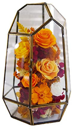 YIHANSS Künstliche Blume, ewige Blume, Glasblume, Zimmerkonservierte Blume, Geschenkbox, konservierte echte Rose, Jahrestag, Mutter, Freundin, Kreativität, Festival, Geschenk, Ornamente, Ornamente