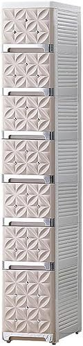 Aufbewahrungsschrank für Badezimmer, Küche, Kühlschrank, Nachttisch und Sofa, 6-lagig, Khaki-Silber