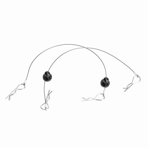 RC-Karosserie-Clips, 1/10 RC-Auto-Karosserie-Clips mit Schraubensicherung, Anti-Verlust-Körperschalen-Draht-Clip-Stift, RC-Karosserie-Seildraht für 1/10