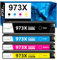 973X Tintenpatrone für HP 973X Kompatible Patronen für HP Pagewide Pro 577dw 552dw 577z 477dn 477dwt 452dw P57750dw P55250dw 452dw 477dwt (Schwarz/Gelb/Magenta/Cyan)