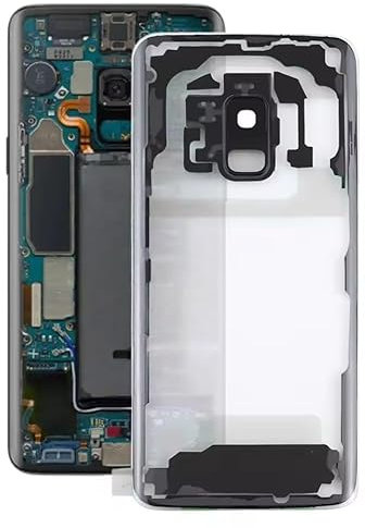 for Samsung Galaxy S9 Back Glass Battery Door Cover Replacement, Rear Housing Case with Camera Lens, for Galaxy S9 SM-G960 Rear Glass Panel Back Cover Repair Parts