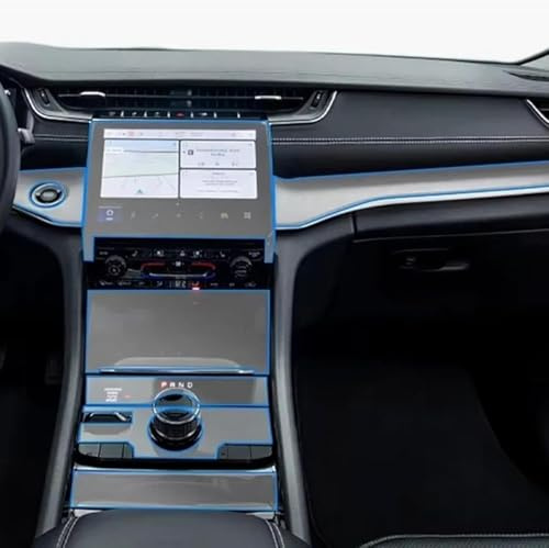 LQUNGE Pellicola protettiva in TPU trasparente per console centrale interna auto, antigraffio, schermo LCD PPF, per Jeep Grand Cherokee 2021-2023