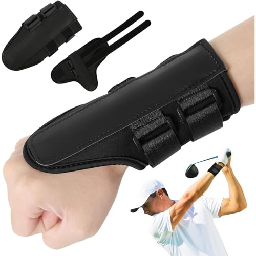 Golf Wrist Brace, Adjustable Wrist Training Aid for Correct Swing Posture | Golf Trainer Aids, Muscle Memory & Stability, Support for Senior, Beginner, Left & Right-Handed Golfers