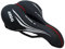 Selle Montegrappa FAHRRADSATTEL CITYSATTEL MTB Sattel Leder Damen Herren 1370 Argo in schwarz für Fahrrad CITYRÄDER MOUNTAINBIKES TREKKINGRÄDER - Made in Italy