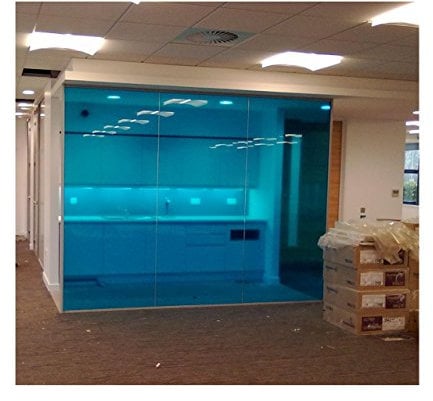 Active Film Transparent Colourful Window Film Self Adhesive- Optically Coloured Clear Blue Tint 1m x 76cm (30)