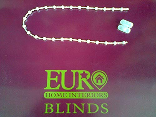 White Plastic Roller Blind Chain 8mm Gap (3 Meters)