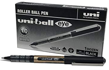 uni-ball Eye Broad UB-150-10 Tintenroller, 1 mm Spitze, schwarze Tinte, 12 Stück