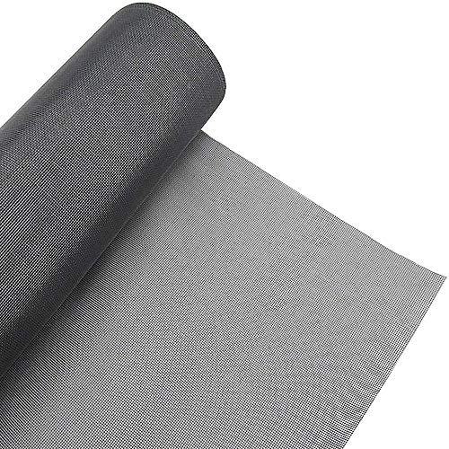 Loboo Idea Fiberglas-Fenstergitter, austauschbare Fenstergitter / Insektenschutzgitter für Fiberglas-Tür, Fenster- und Hofwand 150x300cm (59x118.11 Inches) grau