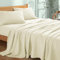 My Home Store Hochwertiges, weiches Bettlaken, 100 % ägyptische Baumwolle, Fadenzahl 300, Hotelqualität, pflegeleicht, lichtbeständig, Bettwäsche (cremefarben, Doppelbett (230 x 255 cm)