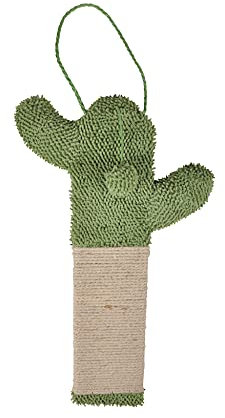 Love Story, Griffoir à Suspendre Cactus Polyester/Jute 31 x 51 cm Vert