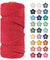 LEREATI Makramee Garn 4mm x 100m Rot Baumwollkordel Natur Baumwollseil Farbig Baumwollgarn, Macrame Cord 4mm für DIY Geflochten, Makramee Deko, Hängepflanze, Wandbehang, Vorhang