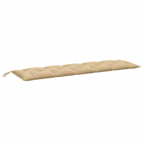 vidaXL Bankauflage, Polsterauflage Auflage für Gartenbank, Bankkissen Bankpolster, Polster Sitzkissen für Sitzbank, Melange Beige 180x50x7cm Stoff
