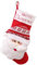 Strick-Weihnachtsstrümpfe, gestrickte Strümpfe, Süßigkeitentüten, Weihnachtssocken, wiederverwendbare Weihnachtsstrümpfe, Dekorationen für Weihnachtsbäume