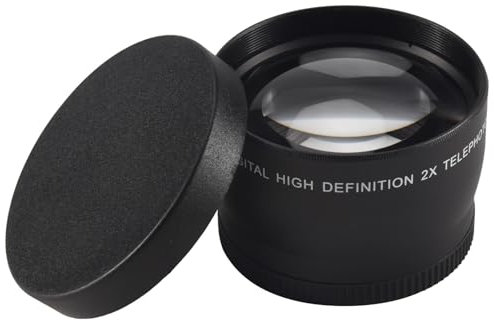 Sessleger 58Mm 2X Teleobjektiv Tele Konverter für 18-55Mm