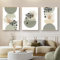 Uixxducc 3-teiliges Bohemian Poster Set Aesthetic Grüne Pflanze Bilder Set Boho Wandbilder Wohnzimmer Schlafzimmer Deko, ohne Rahmen (50x70cm,B)