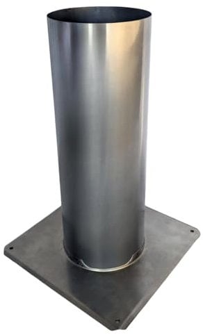 Massive Schornsteinverlängerung/Kaminverlängerung/Kaminerhöhung Edelstahl - DN 200, Höhe 500 mm