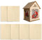 Compensato 3 Mm - Compensato Con Superfici Lisce,Taglio Cnc Incisione Bruciatura Colorazione Pittura 6 Pezzi Per Hobby Miniature Modelli Architettonici Progetti Creativi