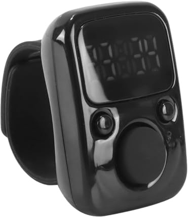 Gurtt Wasserdichter Smart Counter Clicker – Digitaler tragbarer Handzähler, Reihenzähler für Strickwaren, Handzähler, für Inventur, Sport, Marketing, Golf (Schwarz)