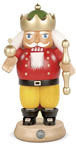 Mueller Nussknacker König, 23 cm hoch, original Erzgebirge Seiffen