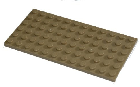 LEGO 2 plates 6 x 12 dark beige (3028)