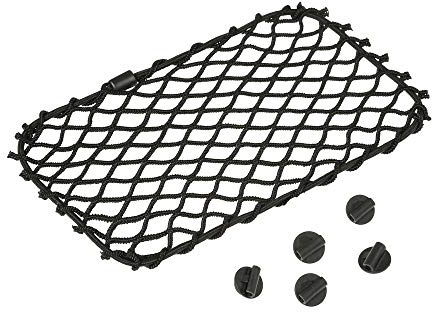 Lampa Elastisches Netz, 30 x 18 cm | Elastisches Netz, Befestigungsknöpfe und Bohrschablone, OEM 60269 kompatibel mit Lastwagen, Wohnmobilen und Booten