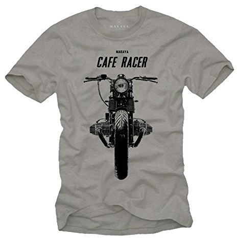 MAKAYA Cafe Racer T-Shirt Boxer Twin Motorrad