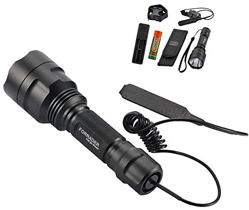 Forrader XM-L C8 linterna de caza, alcance de montaje Lamping lámpara Kit de caza de armas de aire Rifle Light