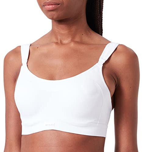 Berlei Women's Sf4 Extreme Impact Contour Underwire Sports Bra Ultimate Performance Crop Top , White, 40DD