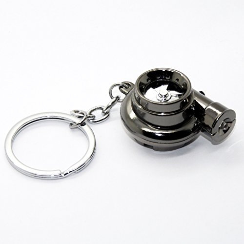 LED-Mafia Elektro Turbo Schlüsselanhänger - Mit Sound & Licht Turbolader Keychain Metall Anhänger Schlüssel Black