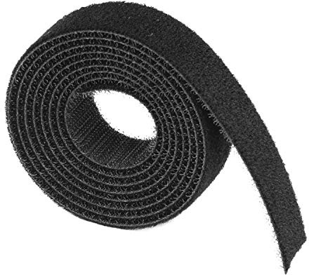 D-Line CTTAPE20001 Cable Management Re-usable Tidy Band, Black, 1.2 m