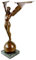 Kunst & Ambiente - Icarus Art Deco Skulptur aus Bronze - signiert Gennarelli - Mythologische Figur - Antike Skulpturen - Bronzefigur