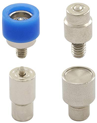 Werkzeug M6, Presswerkzeug für Druckknöpfe, Druckknopfwerkzeug für Hebel- und Spindelpressen mit M6-Gewinde (Ring-Feder, 15 mm)