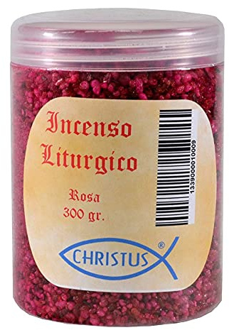 Christus - Encens Liturgique Rose, Paquet de 300g pour Un Parfum Durable et 100% Naturel | Purifie, rafraîchit, détend et revitalise l’Environnement