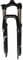 SLRMKK Bike Suspension Fork,26inch Bicycle Front Fork MTB Air Suspension Fork Discbrake Shoulder Control 1-1/8 Travel 120mm, Rigid Super Light Alloy XC,Black