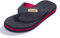 FITORY Homme Confortable Tongs été antidérapante Chaussures de Plage & Piscine Taille Rouge/Noir 48 EU