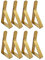 Tischdeckenklammern, Edelstahl Tischtuchklammern Metall Tischklammern Tischdecken Clips für Küche, Picknick Party Hochzeit, 8 Stück, Gold