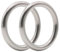 WayOuter 2 Stück Edelstahl-Ringe Rundringe Edelstahl Ø 80mm x 10mm wetterbeständig rostfrei belastbar geeignet für Segelsport