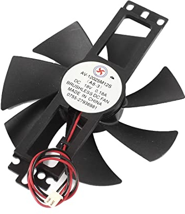 Ruilogod Cuisinière à induction DC 18V 0.18A 2 Bornes brushless ventilateur de refroidissement